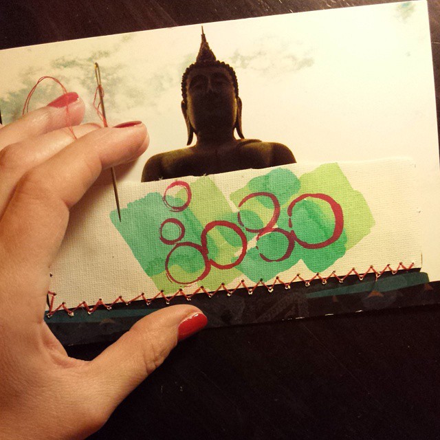 postkarte mailart buddha